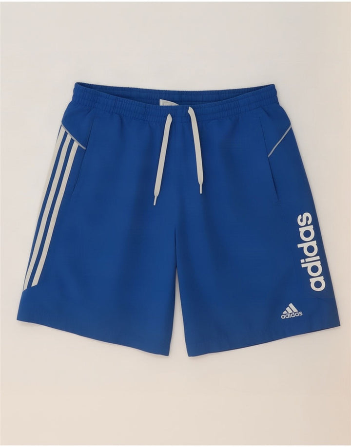 Adidas muške kratke sportske hlače s grafičkim motivima, veliki plavi poliester