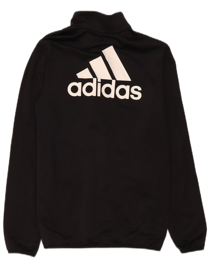 Gornja jakna od trenirke Adidas za dječake, 13-14 godina, crni poliester