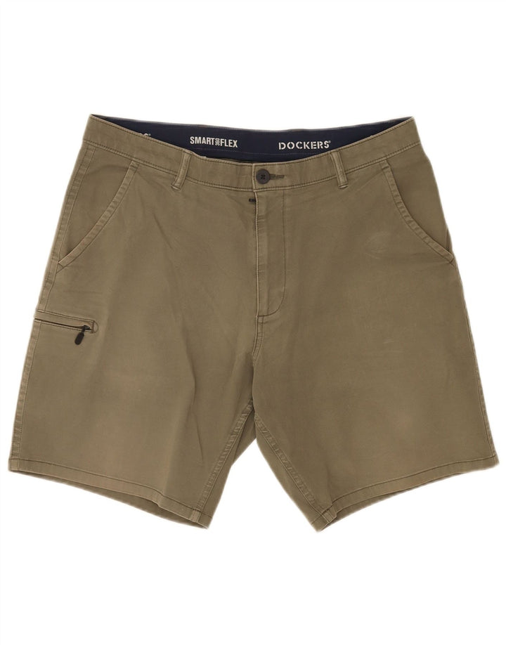 Dockers muške kargo kratke hlače W34 veliki kaki pamuk