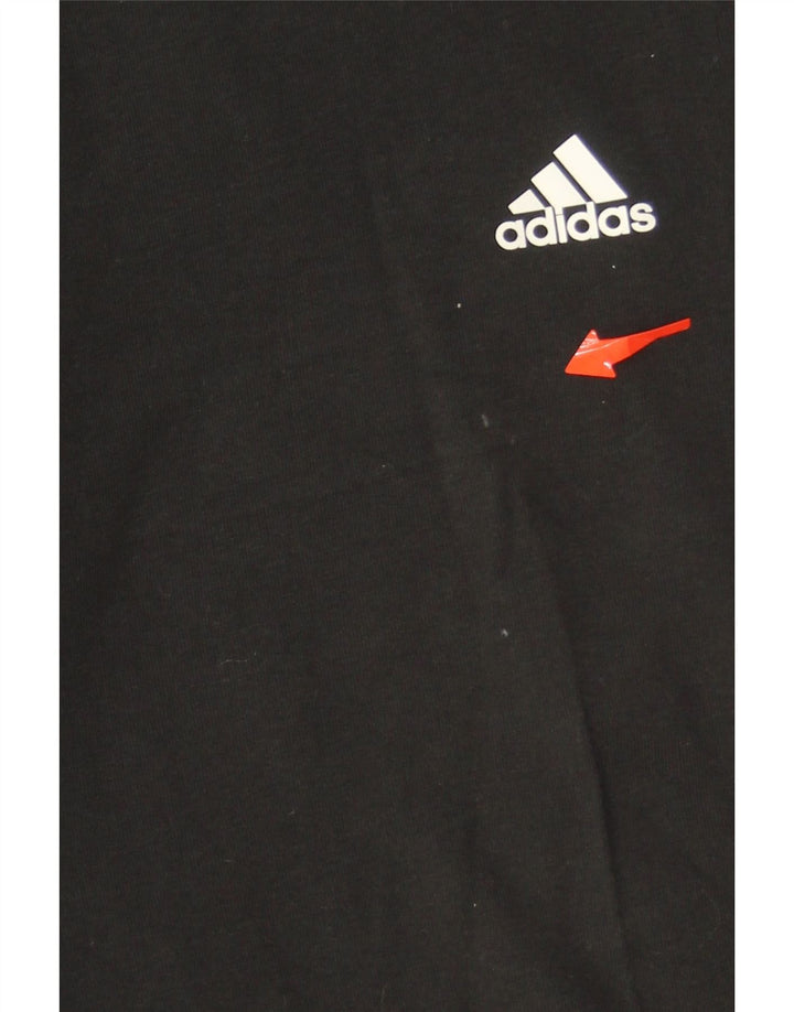 ADIDAS Womens Leggings UK 16/18 Large Black Vintage Adidas and Second-Hand Adidas from Messina Hembry 
