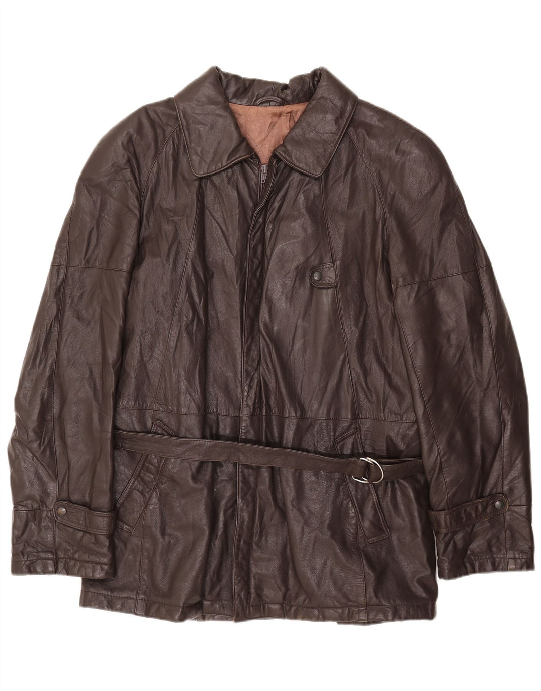 VINTAGE muška kožna jakna IT 54 2XL smeđa koža