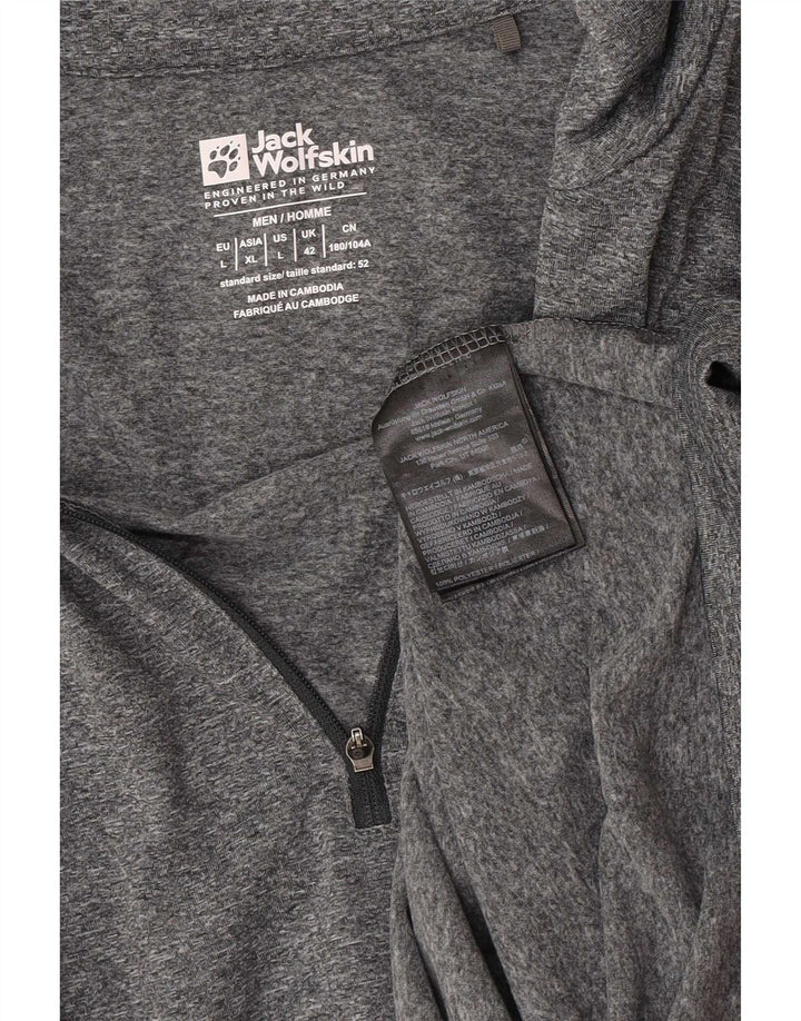 Jack Wolfskin, muška trenirka s patentnim izrezom, gornji dio UK 42, velika siva