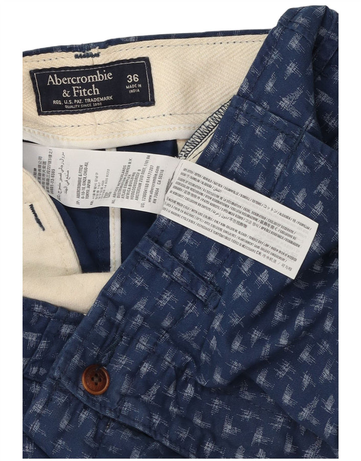 Abercrombie & Fitch muške chino kratke hlače s apstraktnim uzorkom W36 velike tamnoplave
