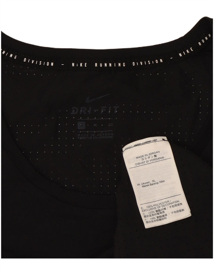 Nike Dri Fit grafički top XL crni poliester