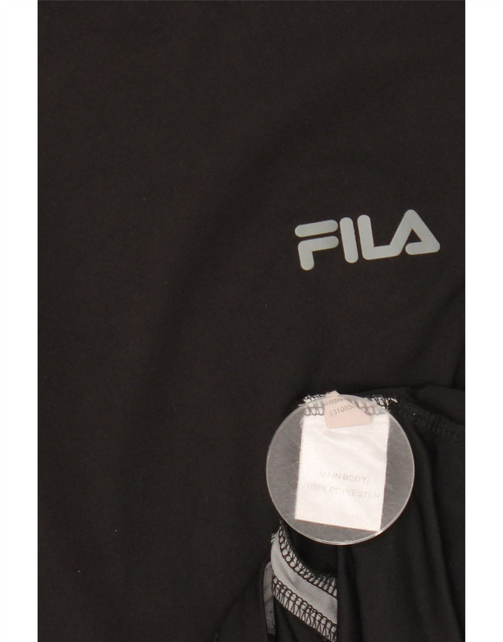 FILA muška majica kratkih rukava srednje crne boje poliester