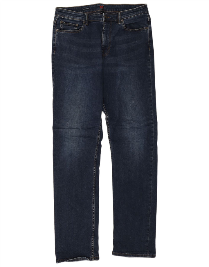 Crew Clothing Muške ravne traperice W36 L33 Plavi pamuk