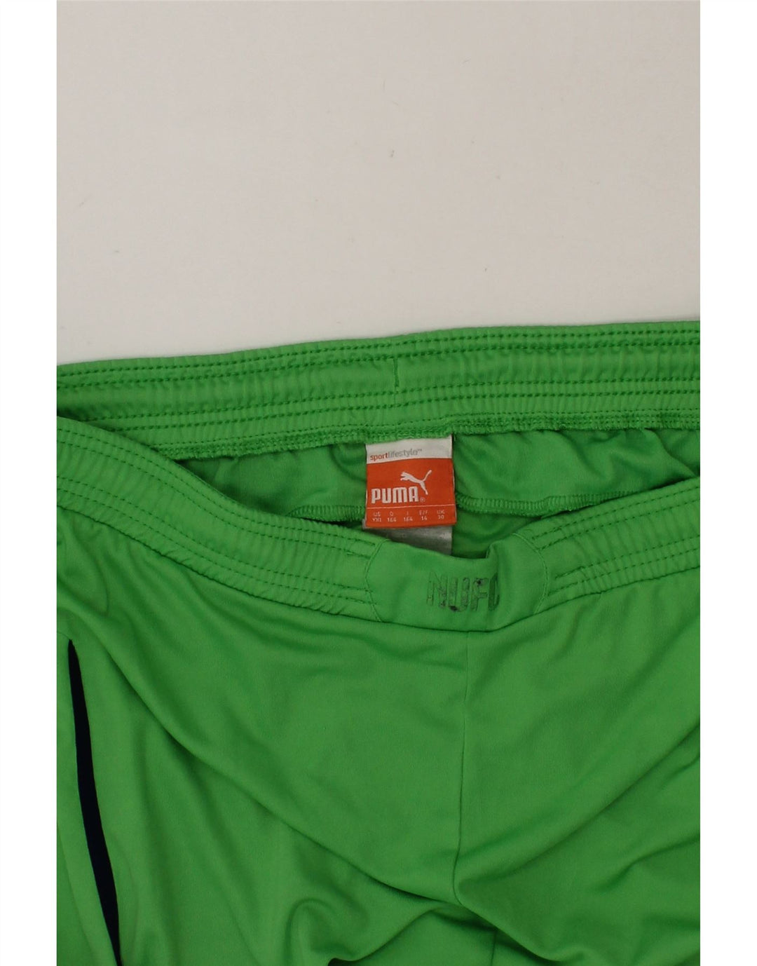 PUMA Boys Sport Shorts 13-14 Years  Green Vintage Puma and Second-Hand Puma from Messina Hembry 
