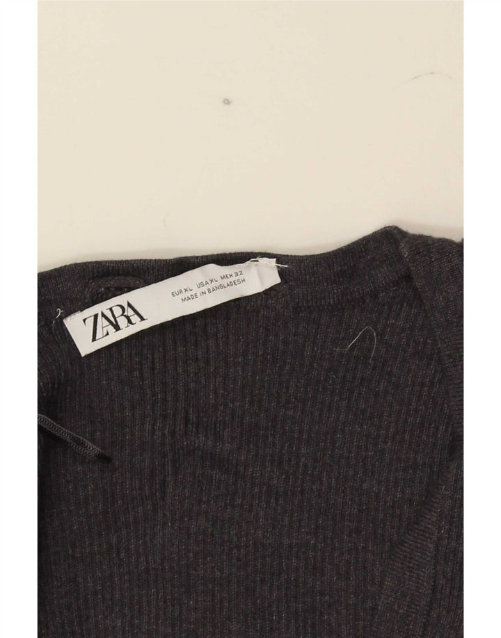 Zara ženski kratki top bez rukava UK 18 XL siva