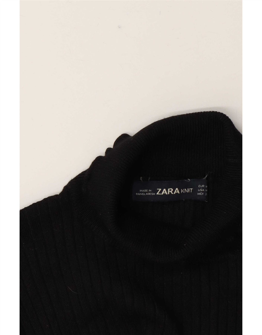 Zara ženska majica s rol izrezom UK 12 srednje crna