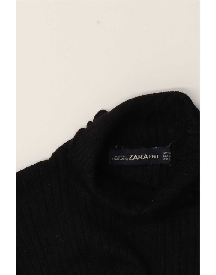 Zara ženska majica s rol izrezom UK 12 srednje crna
