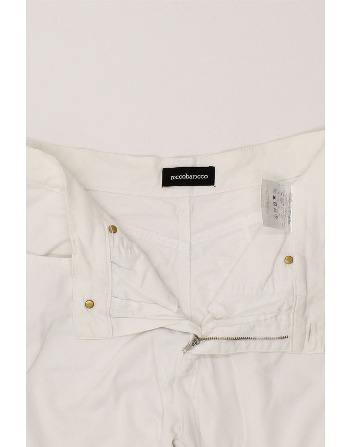 ROCCOBAROCCO Womens Straight Jeans IT 44 Medium W30 L28  White Cotton Vintage Roccobarocco and Second-Hand Roccobarocco from Messina Hembry 