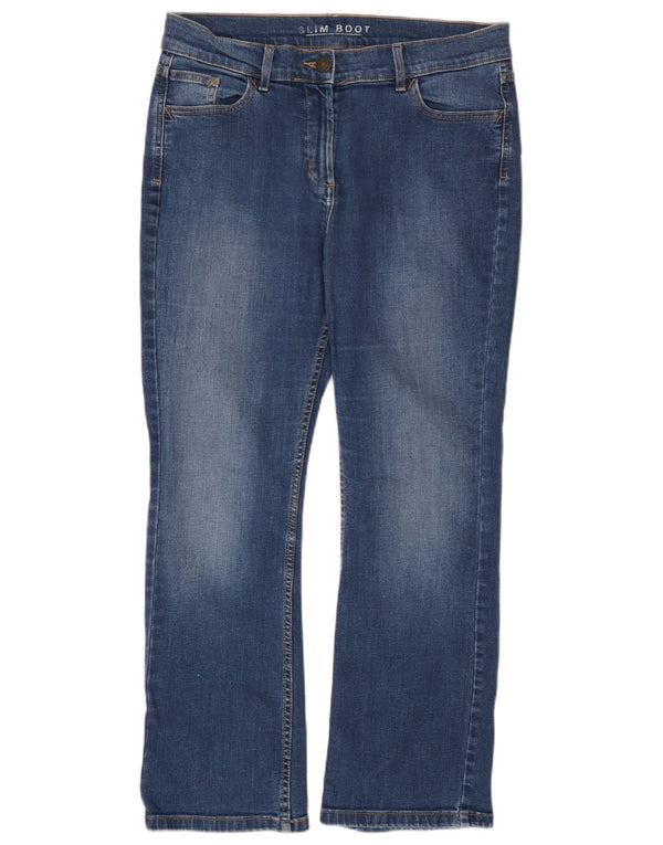 Marks & Spencer ženske uske traperice UK 14 Large W34 L28 plavi pamuk