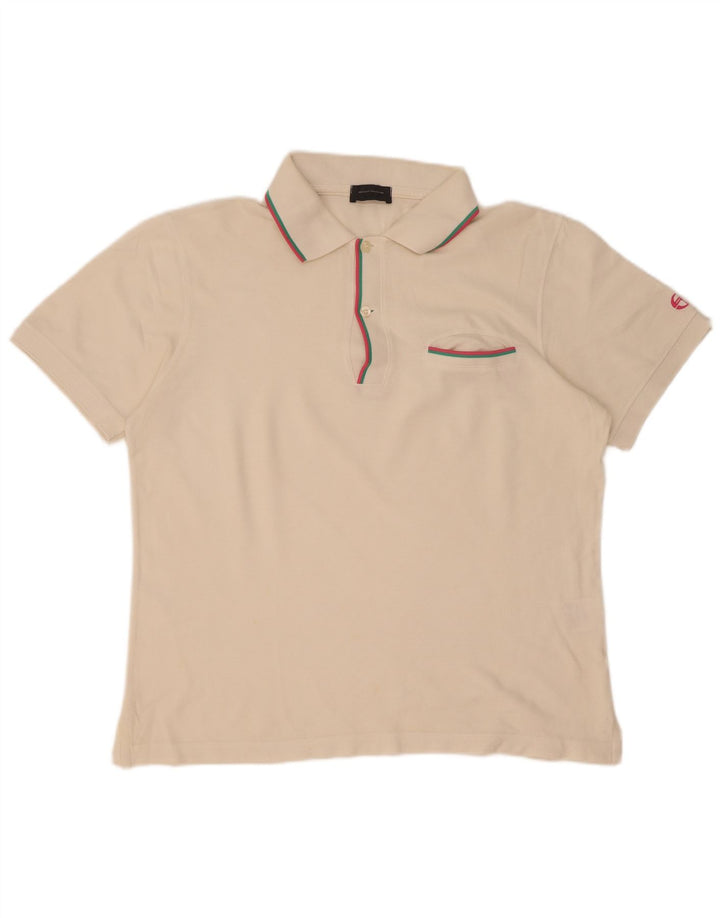 Sergio Tacchini muška polo majica EU 48 srednji bijeli pamuk