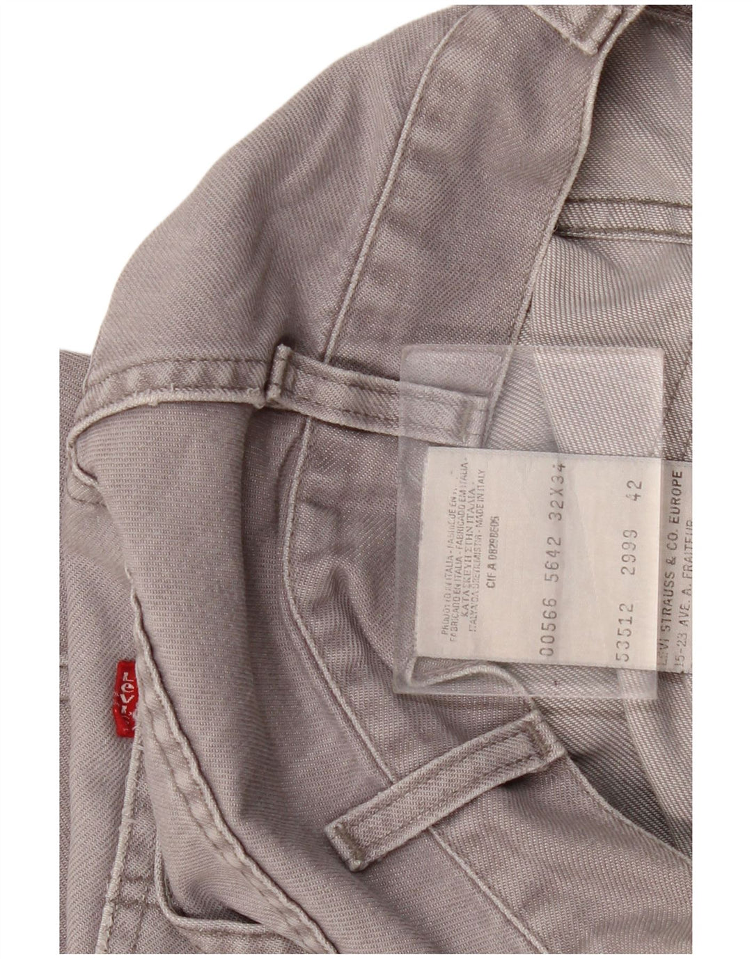 Levi's ženske ravne traperice W32 L28 sivi pamuk