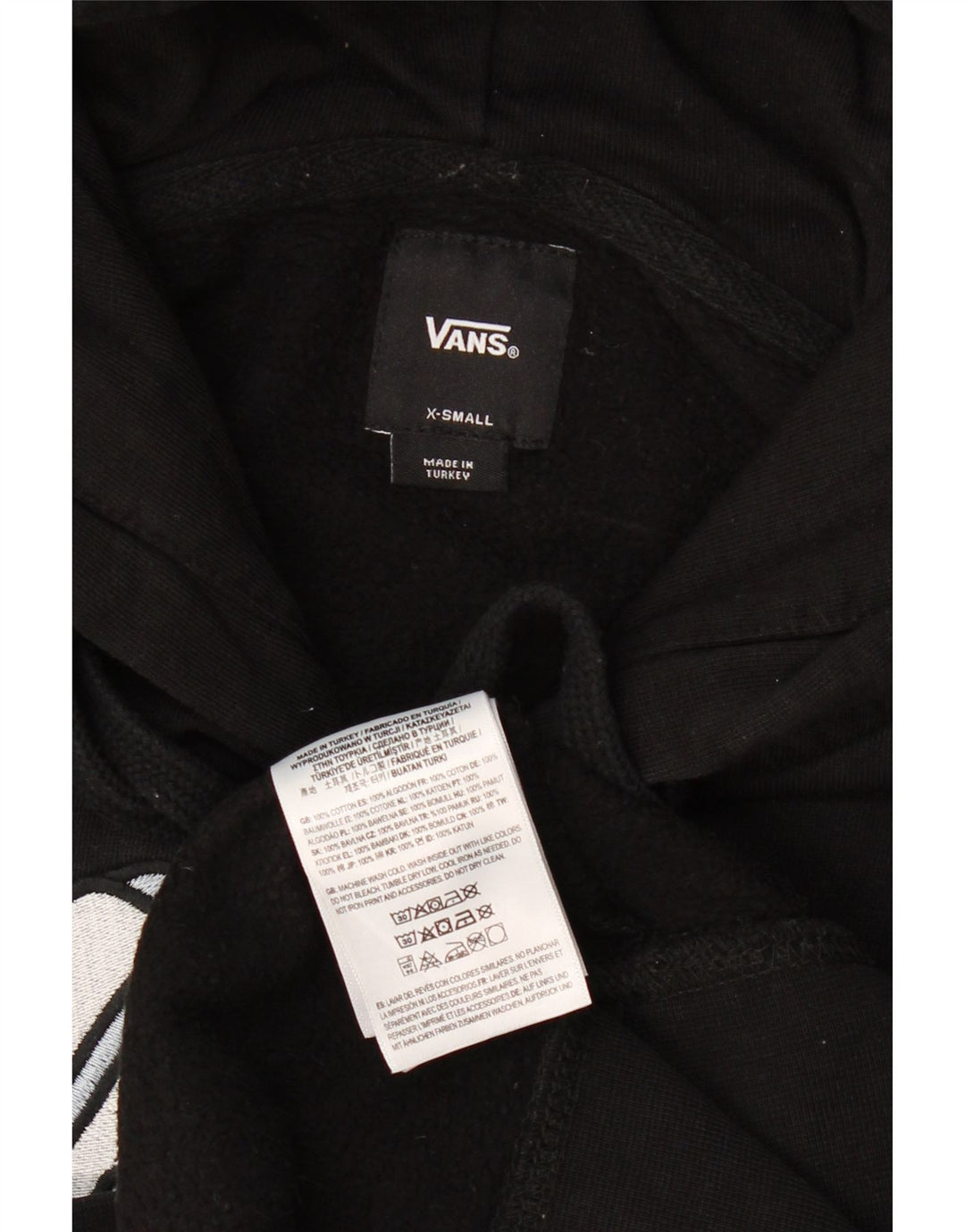 VANS muška majica s kapuljačom XS, crni pamuk