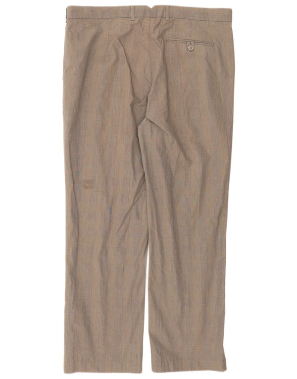 Marks & Spencer muške autograph hlače ravnog odijela W38 L31 sive karirane