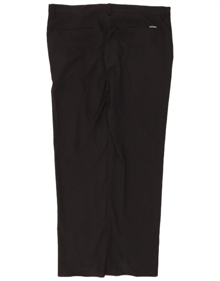 ADIDAS muške Adizero ravne chino hlače W38 L34 crni poliester