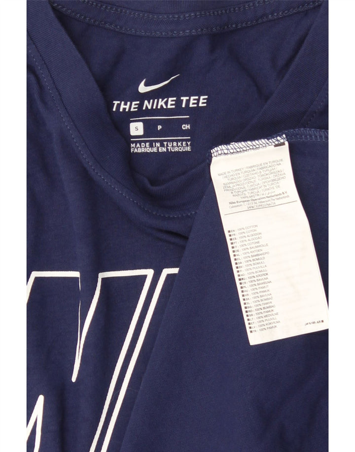 NIKE Muška majica kratkih rukava s grafičkim motivima, mala tamnoplava pamuk