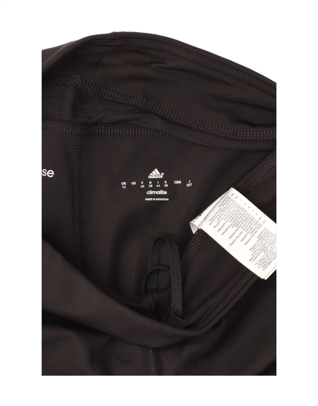 ADIDAS Ženske Climalite Capri tajice UK 12 Srednje crni poliester