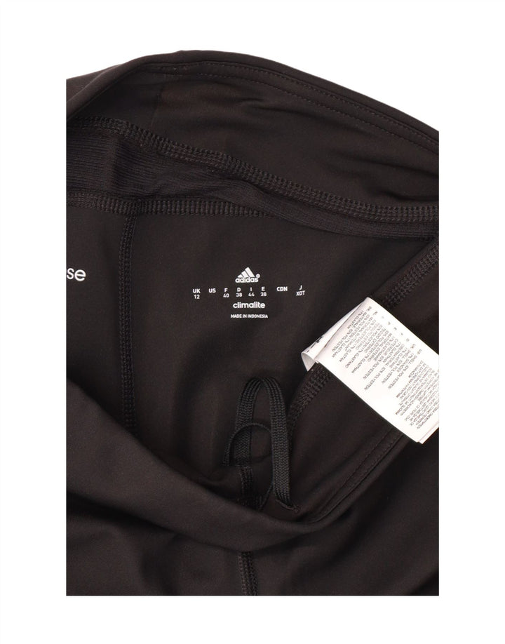 ADIDAS Ženske Climalite Capri tajice UK 12 Srednje crni poliester