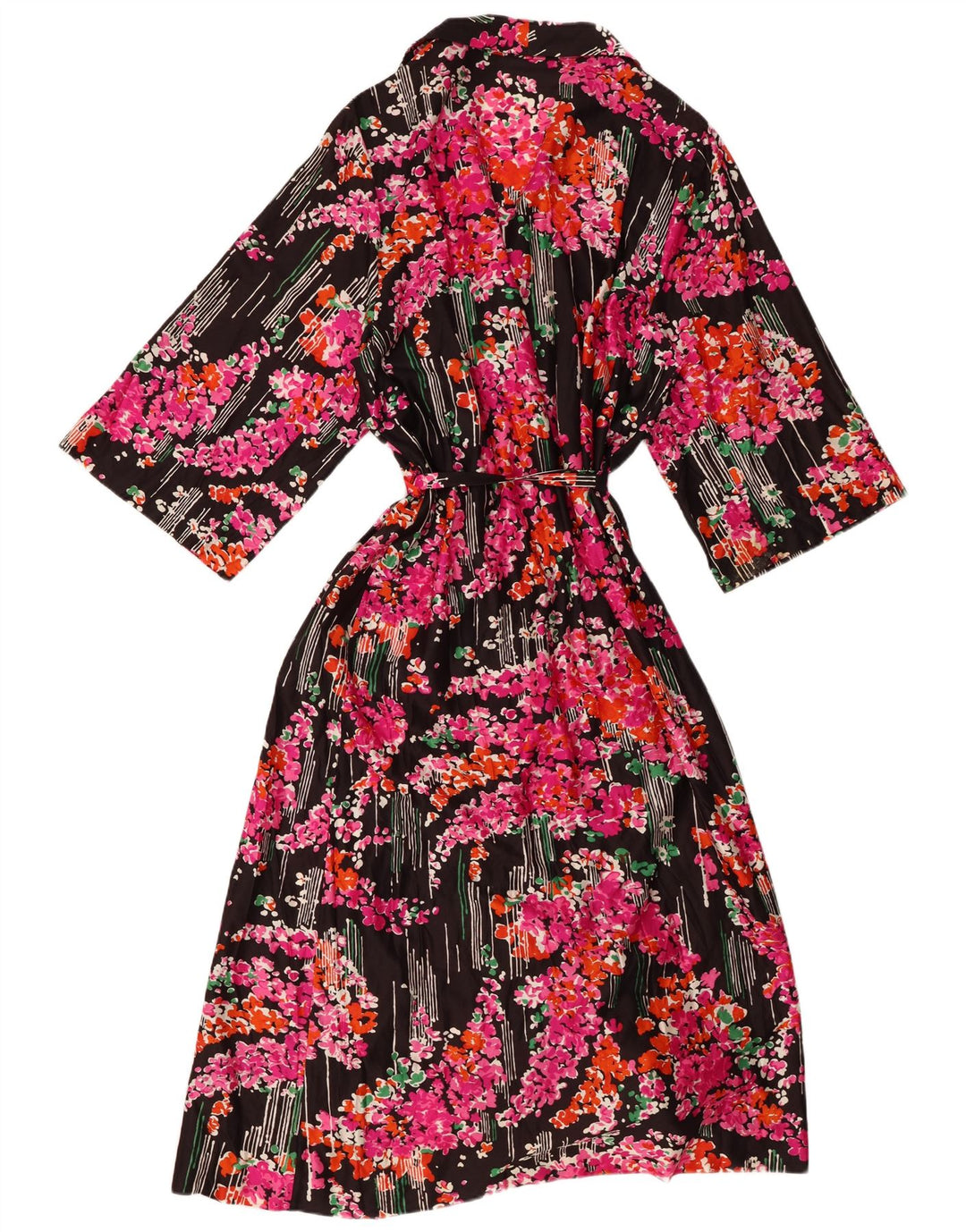 DICEL COURTAULDS Ženska košulja haljina 3/4 rukava IT 52 2XL crna cvjetna