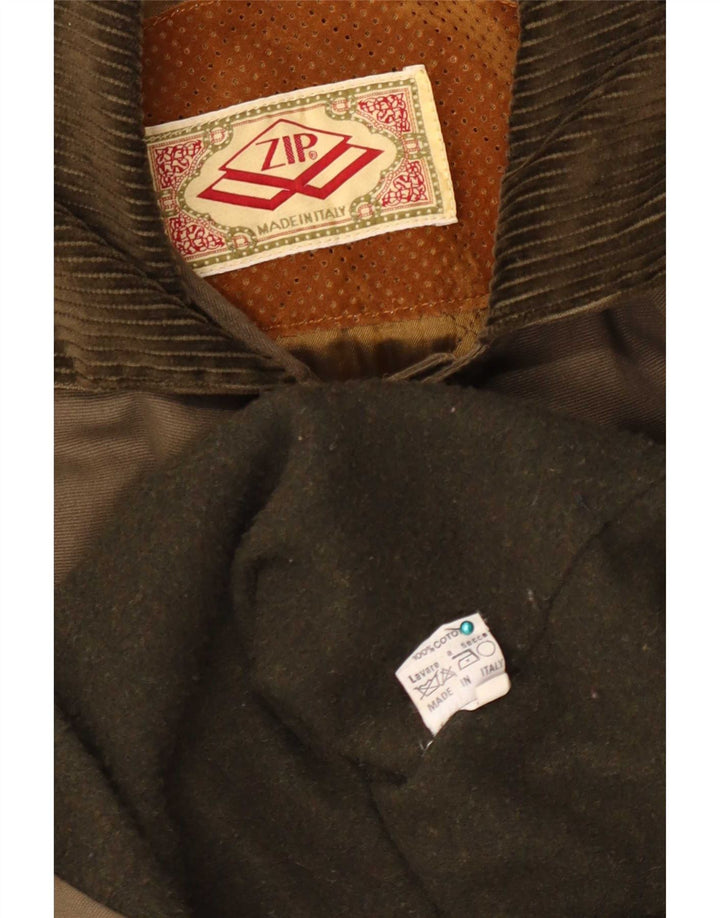 Preveliki ženski duffle kaput s patentnim zatvaračem UK 18 XL kaki pamuk