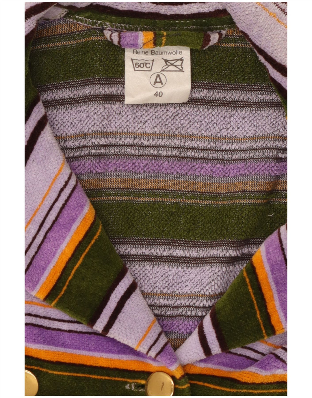 VINTAGE Ženska jakna od frotira EU 40 srednje višebojna