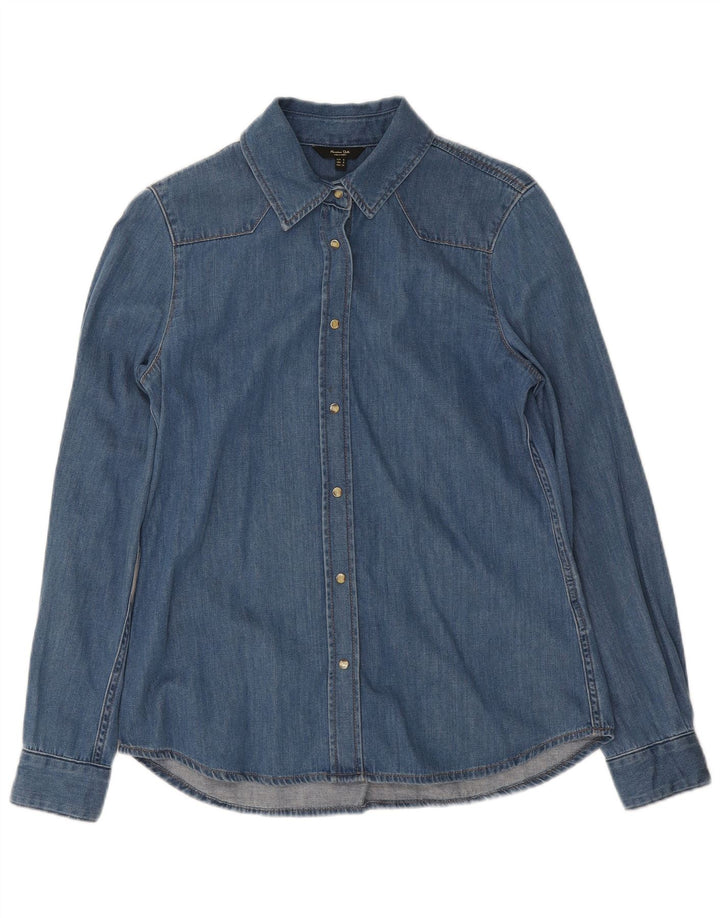 Ženska traper košulja Massimo Dutti UK 10 Small Blue