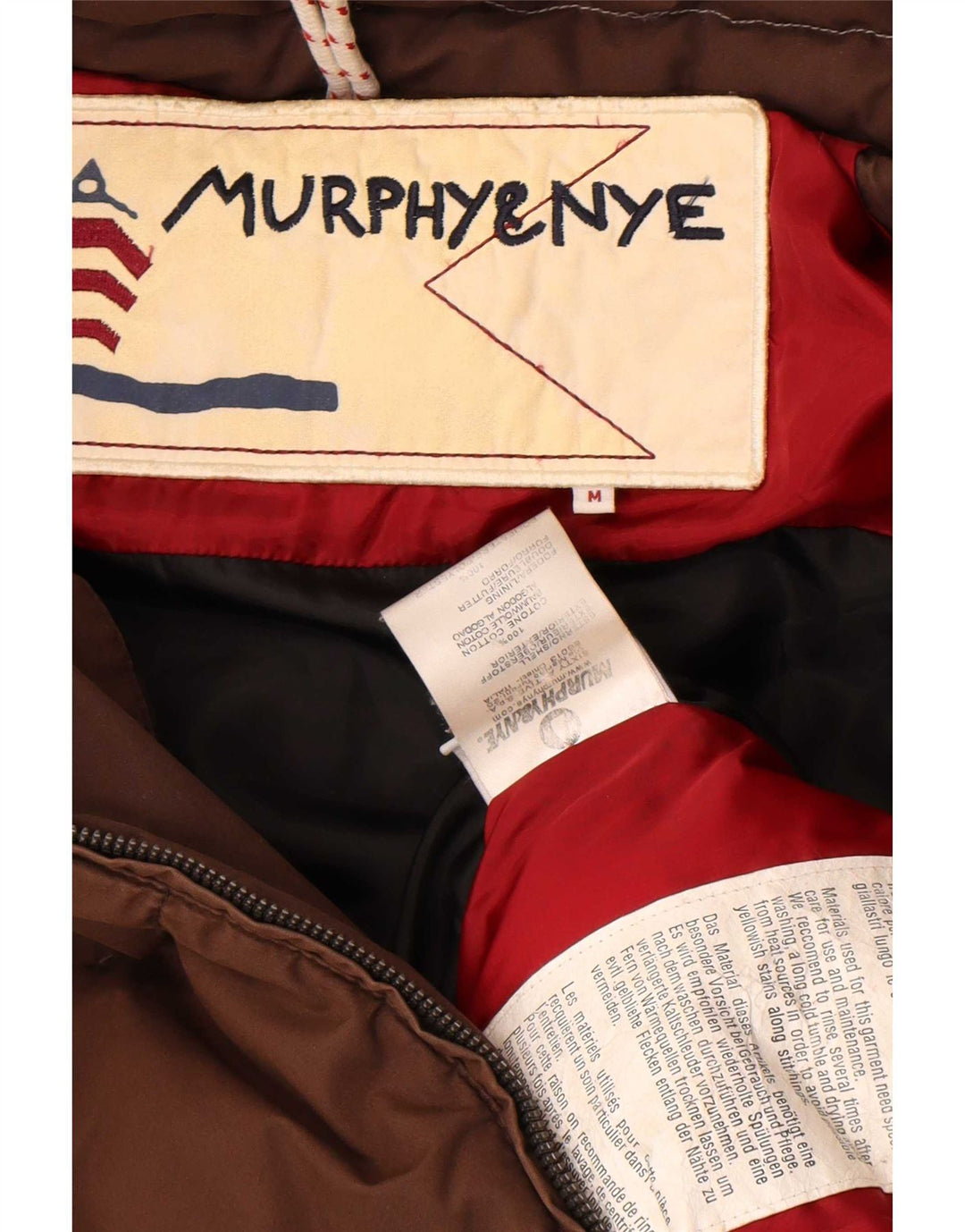 Murphy & Nye Ženska podstavljena jakna s kapuljačom UK 14 Srednje smeđi pamuk