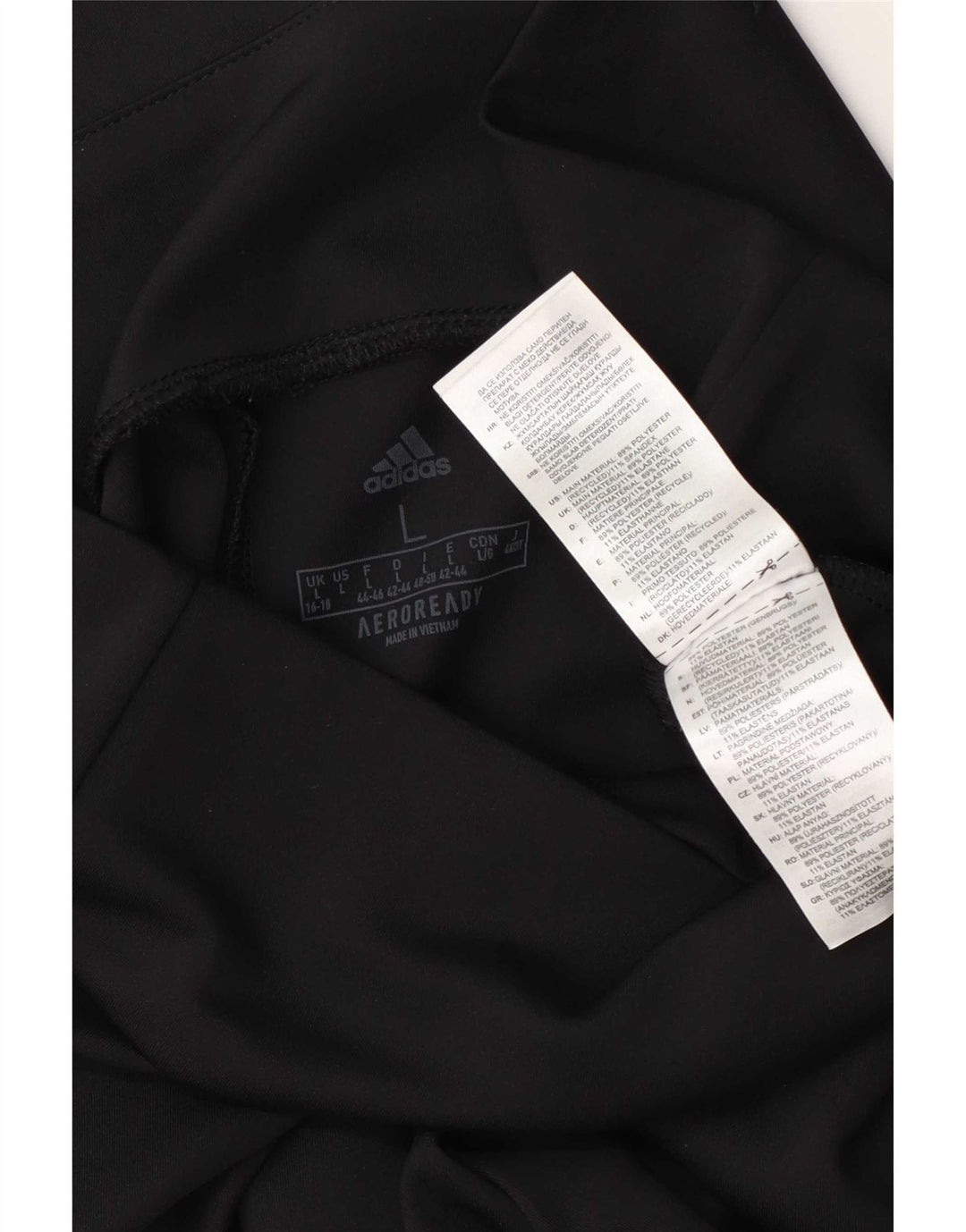 Adidas ženske Aeroready tajice UK 16/18 veliki crni poliester