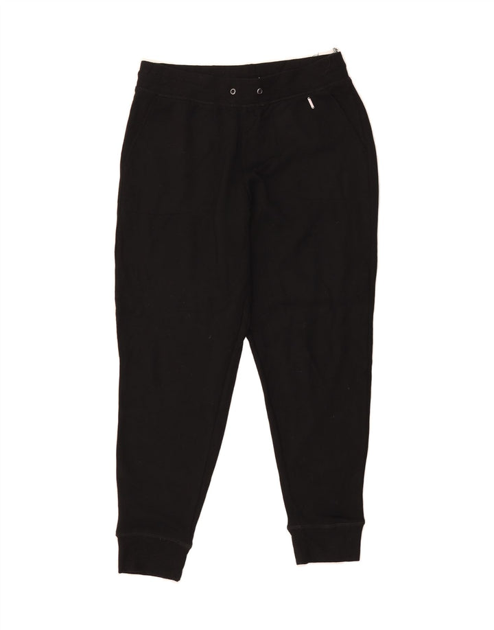 EDDIE BAUER Womens Tracksuit Trousers Joggers UK 14 Medium  Black Modal Vintage Eddie Bauer and Second-Hand Eddie Bauer from Messina Hembry 