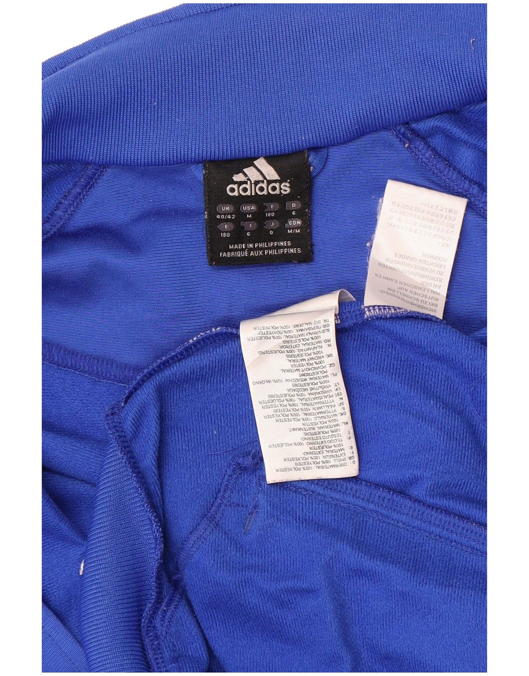 Adidas muška trenirka gornja jakna UK 40/42 srednje plava poliesterska boja