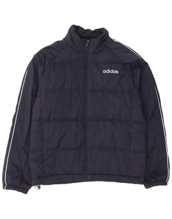 Adidas muška podstavljena jakna UK 42 XL tamnoplavi poliester