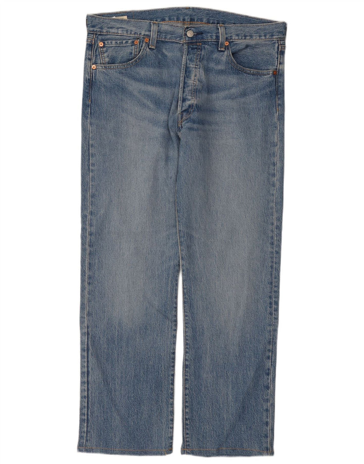 Levi's muške 501 ravne traperice W36 L32 plavi pamuk