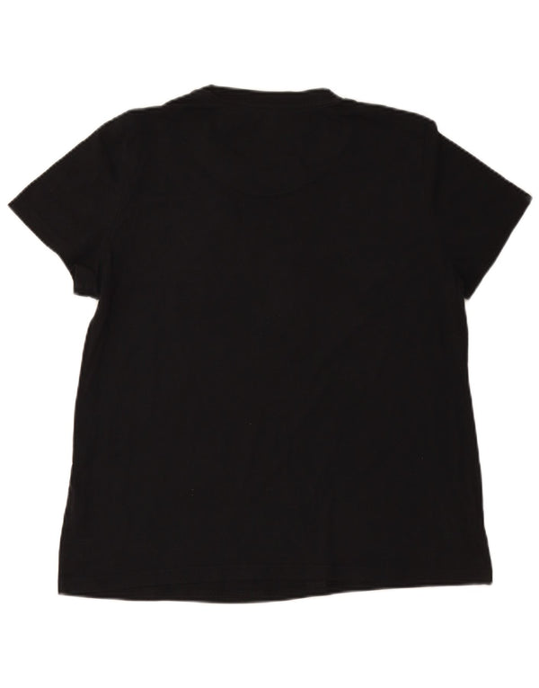 ADIDAS Ženska grafička majica kratkih rukava UK 20/22 XL crni pamuk