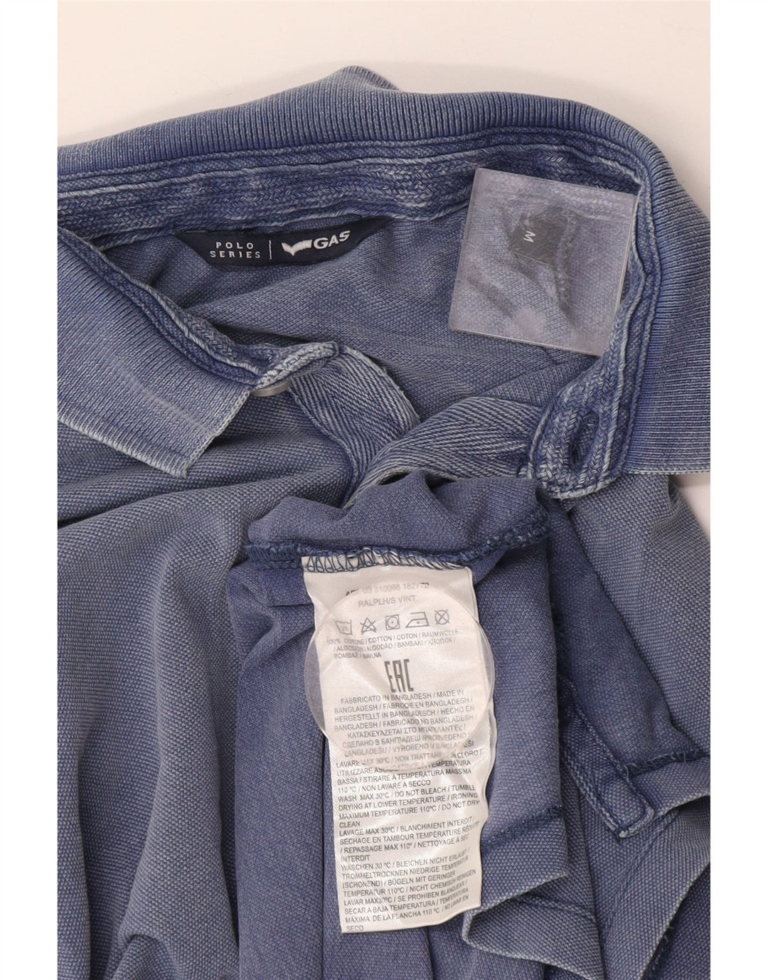 Gas muška polo majica Srednje plavi pamuk