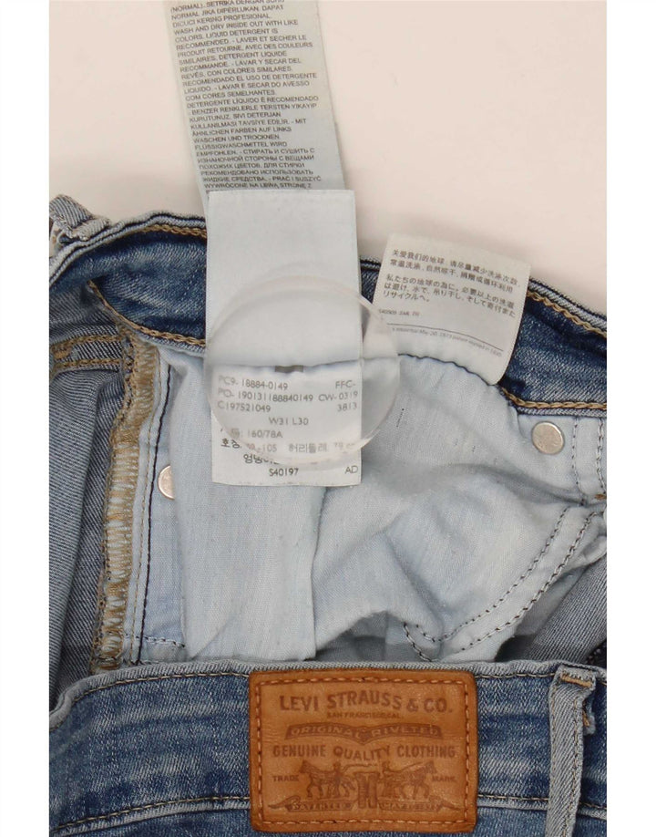 Levi's ženske kratke uske traperice 712 W31 L25 plavi pamuk