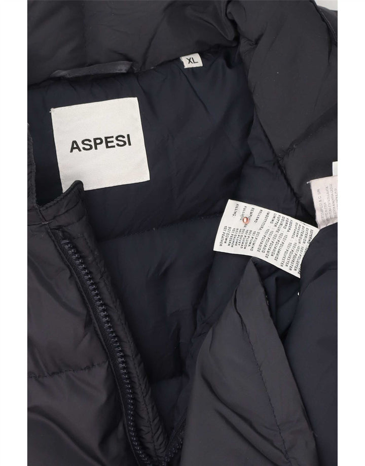 Aspesi muška podstavljena jakna UK 42 XL tamnoplavi poliester
