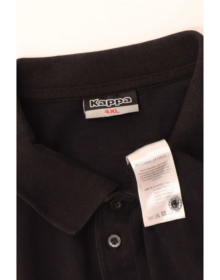 Kappa muška polo majica 4XL crni pamuk