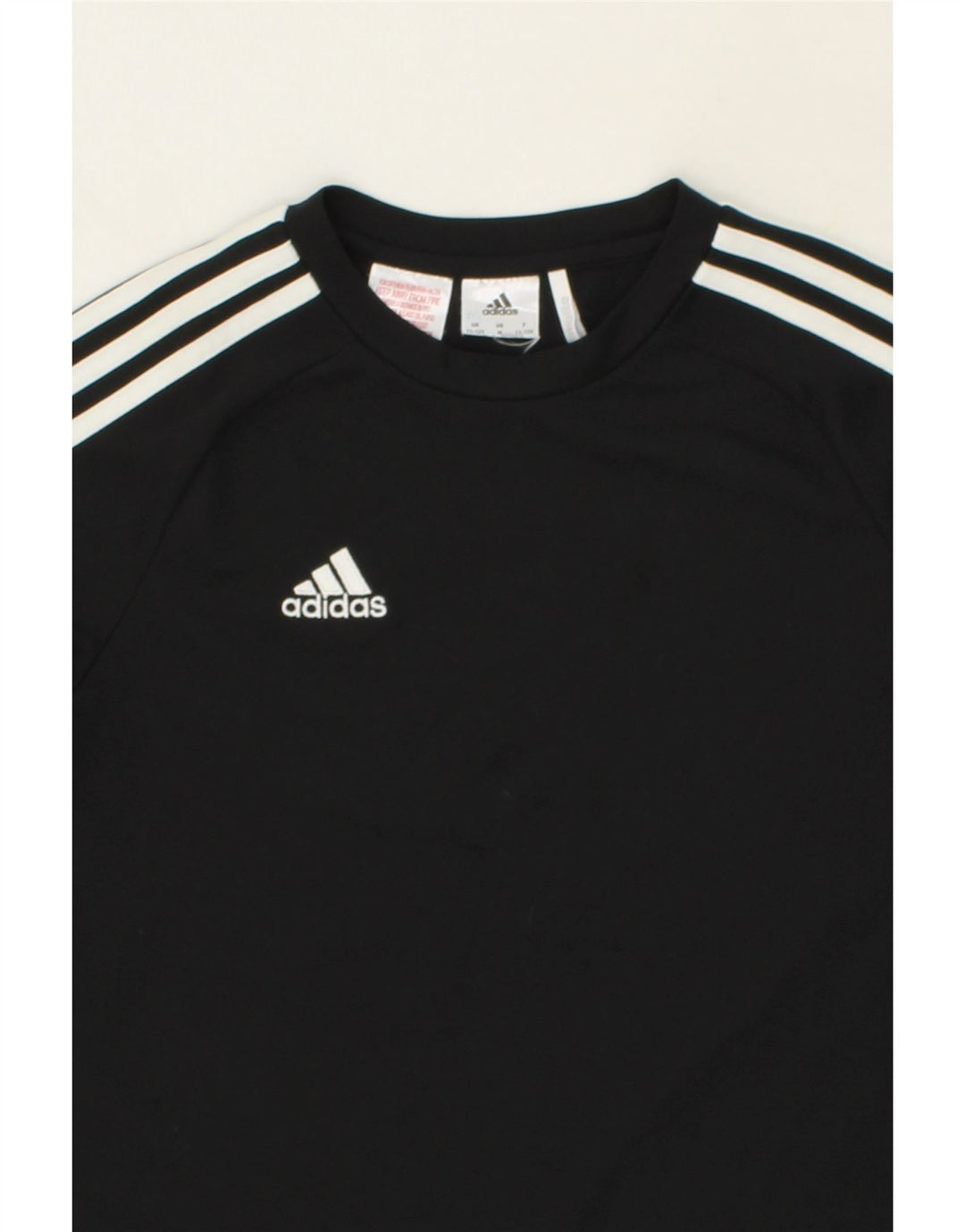 ADIDAS Boys Climalite T-Shirt Top 11-12 Years Black Polyester Vintage Adidas and Second-Hand Adidas from Messina Hembry 