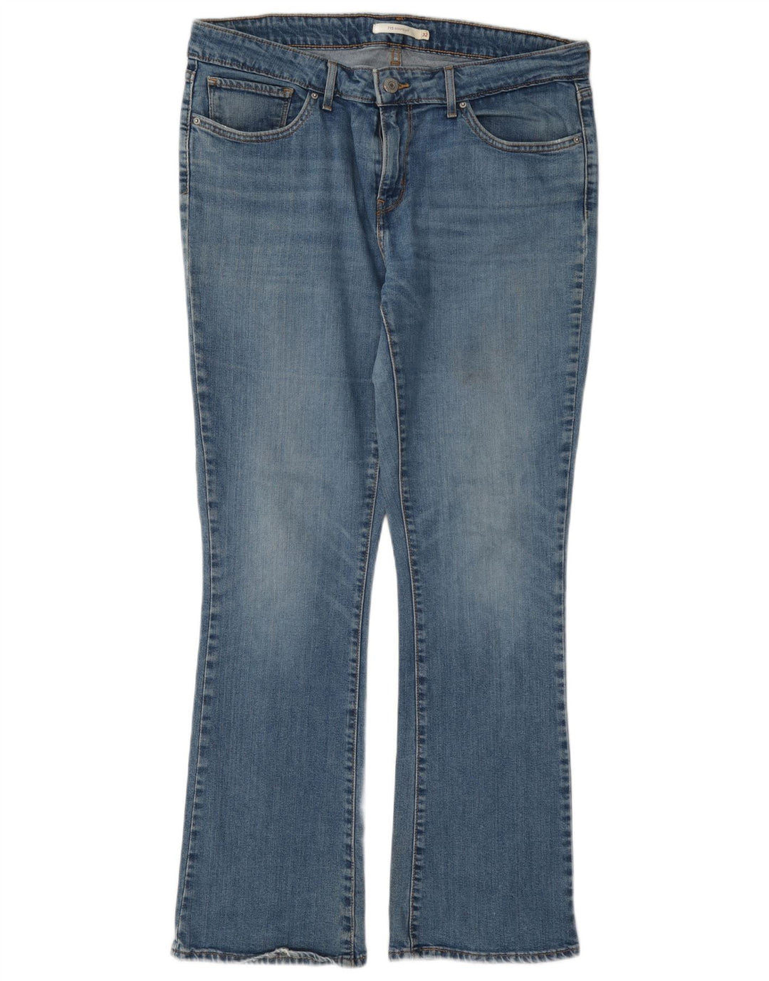 Levi's ženske 715 Bootcut traperice W32 L30 plavi pamuk