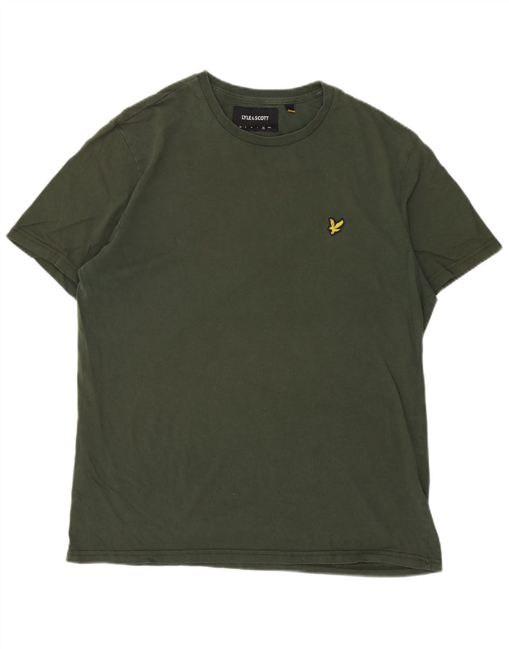 Lyle & Scott muška majica kratkih rukava XL kaki pamuk