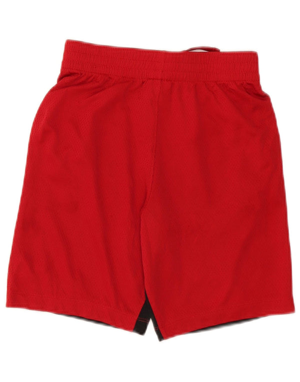 Nike Boys Dri Fit Sport Shorts 10-11 Years Medium Red Colourblock Poliester