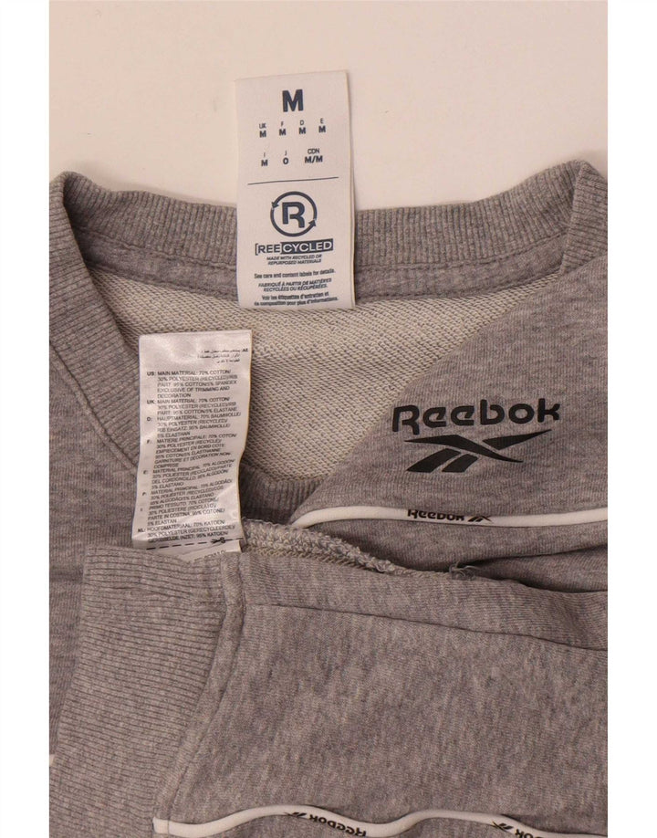 Reebok muška majica srednje sivi pamuk