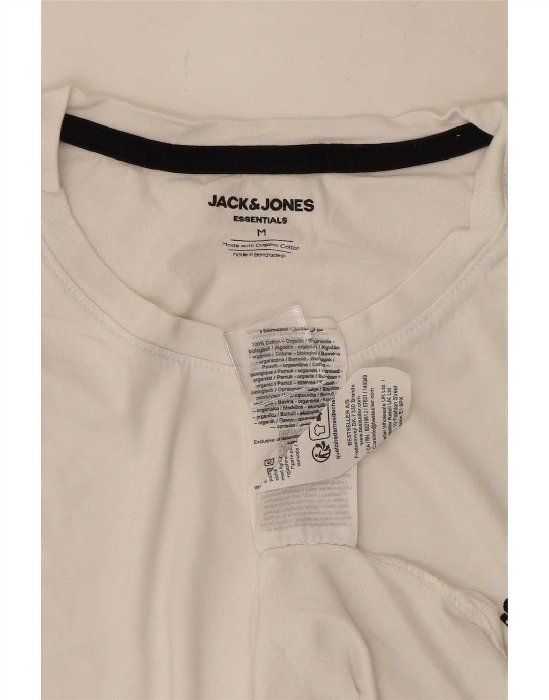 Jack & Jones muška majica kratkih rukava Srednje bijeli pamuk