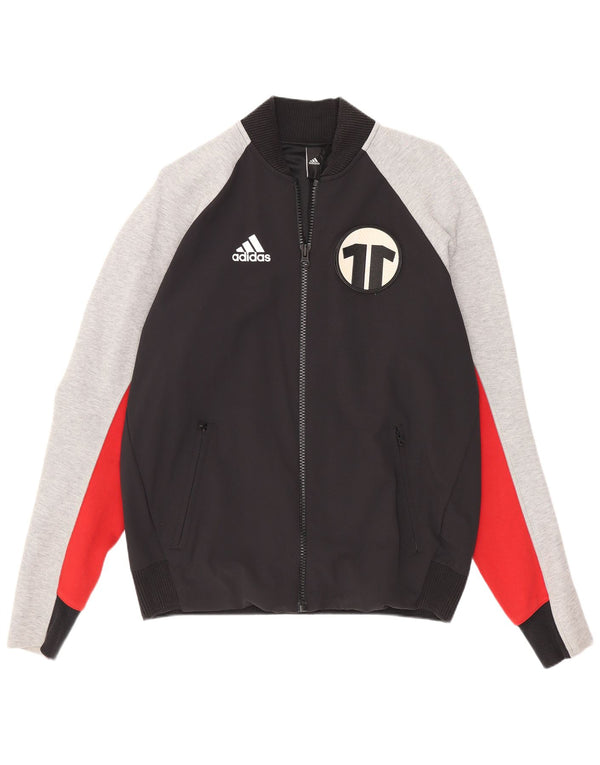 Adidas muška trenirka s grafičkim motivima, gornja jakna srednje crne sportske boje