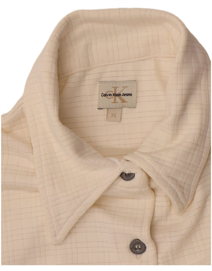 CALVIN KLEIN JEANS Košulja za djevojčice 11-12 godina XL Off bijela