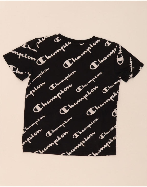 Majica kratkih rukava Champion Boys Graphic T-Shirt 7-8 Years Small Black Pamuk