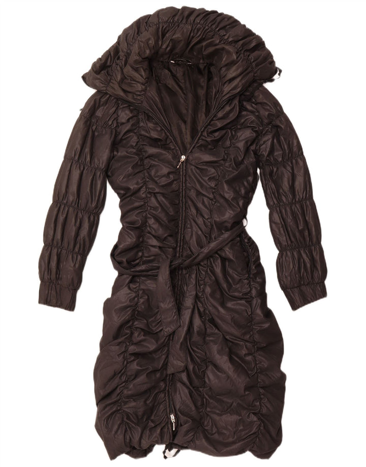 Stefanel ženski podstavljeni kaput IT 42 Srednje crni poliester