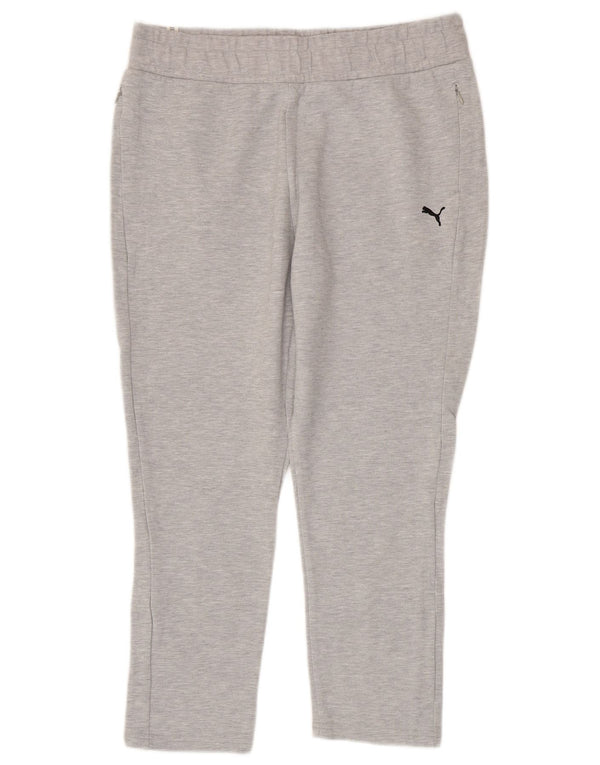 PUMA Ženske Graphic Trenirke Hlače UK 14 Large Grey Cotton